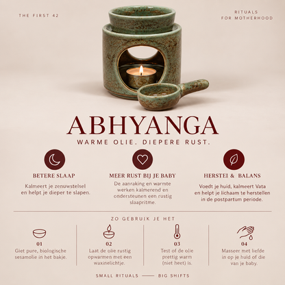 Abhyanga olie verwarmer | Voor mama & baby